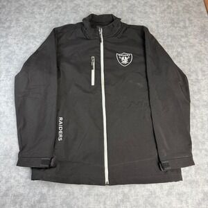 Las Vegas Raiders NFL Jacket Black Full Zip Size L